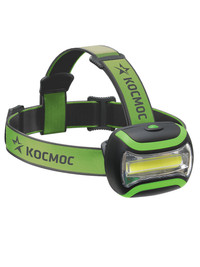 Фонарь налобный, 3W COB LED, 3 батарейки АА, 180Лм (Космос) KOC-H3WCOBLED