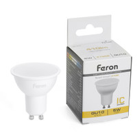 Лампа светодиодная LED 5вт 230в GU10 теплый (FERON) LB-24 51215