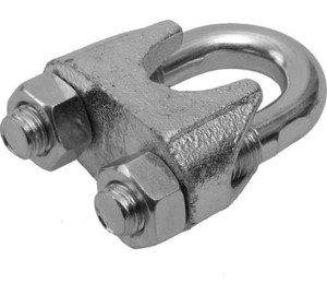 Зажим стальной 8мм DIN741 для троса оцинкованный (Партнер) 18774