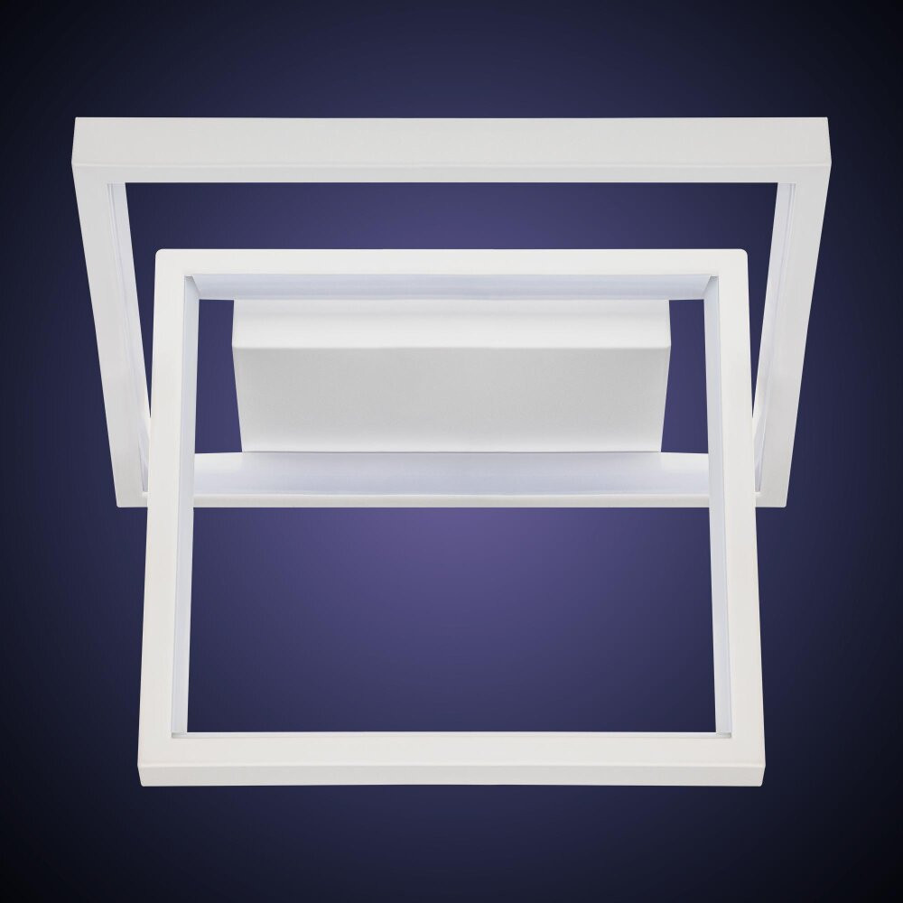 Люстра потолочная светодиодная, FALENA, 3 режима, 250x250x215мм, 24Вт, 2700K/4200K/6400K, 9м, белый (RITTER) 51621 1