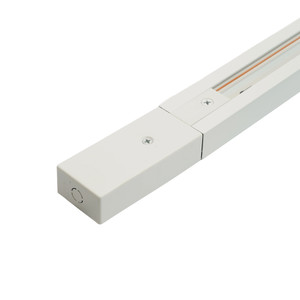 Шинопровод для трековых светильников 1м белый квадратный (в наборе токовод заглушка крепление) (FERON) CAB1007 51887