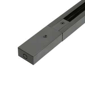Шинопровод для трековых светильников 3м черный квадратный (в наборе токовод заглушка крепление) (FERON) CAB1007 51892