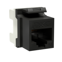 Модуль Keystone RJ45 CAT5E неэкр180 градусов черный (DKC) RNK5EU180BK