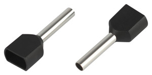 Наконечник-гильза с изолированным фланцем (упаковка 10 шт.) NO-225-14 (двойной) НШвИ(2) 1,5-12 (ЭРА) Б0063321