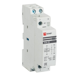 Контактор модульный 20А 1п NО+NC (EKF) km-1-20-11