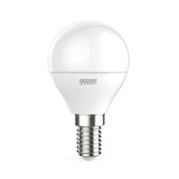 Лампа светодиодная LED 6 Вт 420 лм 3000К шар P45 теплый E14 AC 220В Elementary Gauss (GAUSS) 53116