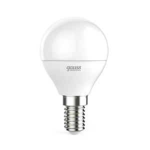 Лампа светодиодная LED 10 Вт 730 лм 4100К шар P45 нейтральный E14 AC 220В Elementary Gauss (GAUSS) 53120