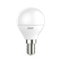 Лампа светодиодная LED 8 Вт 540 лм 4100К шар P45 нейтральный E14 AC 220В Elementary Gauss (GAUSS) 53128
