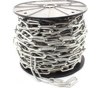 Цепь DIN763 3мм длиннозвенная оцинкованная (50м) (Партнер) 18302