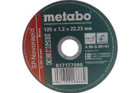 Круг отрезной нерж SP-Novorapid 125x1.2x22,2 мм RU (Metabo) 617177000