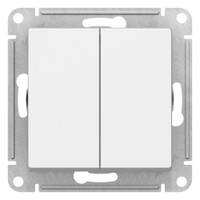 ATLASDESIGN 2-клавишный переключатель, перекрестный, 2 x сх. 7, 10АХ, механизм, БЕЛЫЙ (Systeme Electric) ATN000173