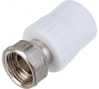 Муфта с накидной гайкой 20x3/4' полипропиленовая PPR белая (Valfex) 10139120