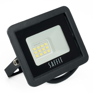 Прожектор светодиодный ДО-10w 6400К 900 Лм IP65 черный (SAFFIT) SFL90-10 55067