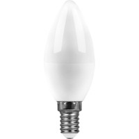Лампа светодиодная LED 11вт E14 дневной матовая свеча (SAFFIT) SBC3711 55171