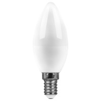 Лампа светодиодная LED 15вт Е14 теплый матовая свеча (SAFFIT) SBC3715 55203