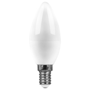 Лампа светодиодная LED 15вт Е14 дневной матовая свеча (SAFFIT) SBC3715 55207