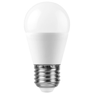 Лампа светодиодная LED 15вт Е27 теплый матовый шар (SAFFIT) SBG4515 55212