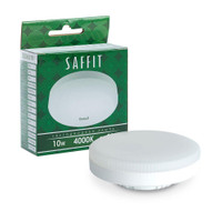 Лампа светодиодная LED 10вт GX53 белый таблетка (SAFFIT) SBGX5310 55228