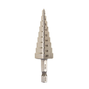 Сверло ступенчатое Р6М5 с шестигранным хвостовиком 4-20 мм (Rage) 554300