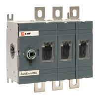Рубильник 200A 3P без рукоятки управления TwinBlock (EKF) tb-s-200-3p