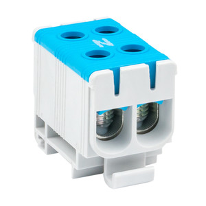 Клемма силовая вводная двойная КСВ 16-50 кв мм. синяя (EKF) plc-kvs2-16-50-blue