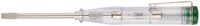 Отвертка индикаторная, белая ручка, 100-500 В, 140 мм (FIT) 56524