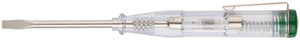 Отвертка индикаторная, белая ручка, 100-500 В, 140 мм (FIT) 56524