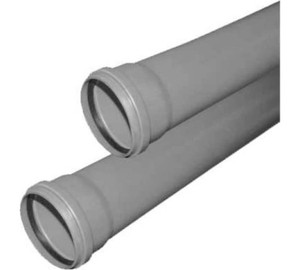 Труба канализационная 50x250 мм, толщина 1.8, PP однораструбная, серая (Valfex) 200500025