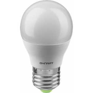Лампа светодиодная 12вт OLL-G45-12-230-4K-E27-FR (ОНЛАЙТ) 90064