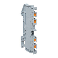 Клеммная колодка пружинная 2,5 Push-in 4 вывода серая (EKF) PIT-2,5-4