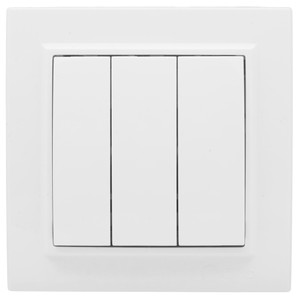 Выключатель Минск 3-клавишный СП 10А белый (EKF) ERV10-024-10