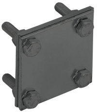 Зажим крестообразный с разделителем полоса-полоса 40 мм оцинкованная сталь TD (IEK) ZCC68-13-1-40