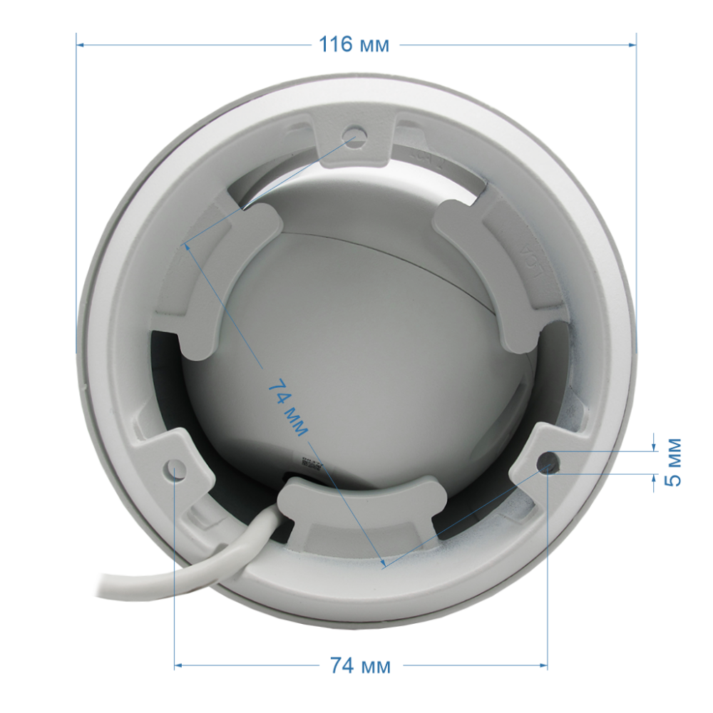 Видеокамера IP 5Мп купольная уличная ИК-35м PoE IP67 (2.7-13.5мм) (Space Technology) ST-VF5925 PRO STARLIGHT FORT