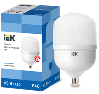 Лампа светодиодная HP 65Вт 230В 6500К E40 IEK (IEK) LLE-HP-65-230-65-E40