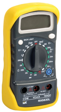 Мультиметр цифровой Master MAS830L (IEK) TMD-3L-830