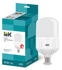 Лампа светодиодная HP 50Вт 230В 4000К E27 IEK (IEK) LLE-HP-50-230-40-E27