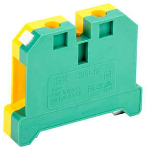 Клемма ЗНИ-16 мм.кв Земля (IEK) YZN20-016-K52