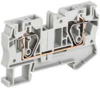 Клемма пружинная КПИ 2в-6 57А серый (IEK) YZN11-006-K03