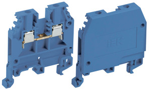 Клемма ЗНИ-2.5мм.кв синяя без маркировки (IEK) YZN10-002-K07