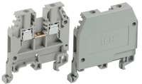 Клемма ЗНИ-2.5 мм.кв. серая без маркировки (IEK) YZN10-002-K03