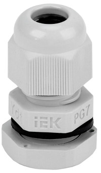 Сальник PG7 диаметр кабеля 5-6мм IP54 (IEK) YSA20-06-07-54-K41