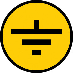 Знак безопасности Заземление 30х30 (IEK) YPC20-ZAZEM-1-096