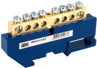 Шина нулевая на DIN-изолятор ШНИ-8х12-8-Д-С (IEK) YNN10-812-8D-K07