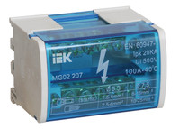 Шина на DIN-рейку в корпусе (кросс-модуль) L+PEN 2х7 (IEK) YND10-2-07-100