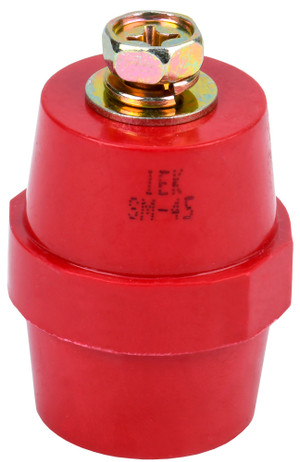 Изолятор SM45 (М8) силовой с болтом (IEK) YIS11-45-14-B