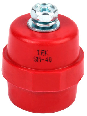 Изолятор SM40 (М8) силовой с болтом (IEK) YIS11-40-12-B