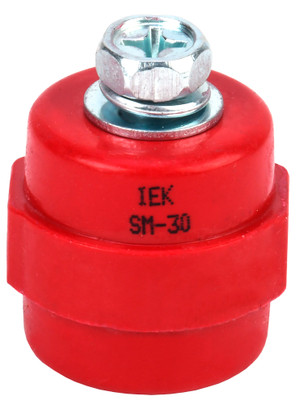 Изолятор SM30 (М8) силовой с болтом (IEK) YIS11-30-08-B