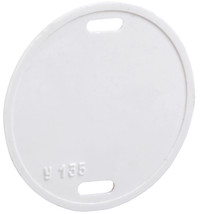 Бирка кабельная У-135 круг 55 мм (IEK) UZMA-BIK-Y135-R