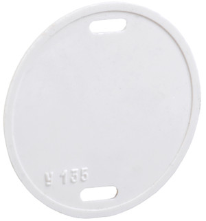 Бирка кабельная У-135 круг 55 мм (IEK) UZMA-BIK-Y135-R