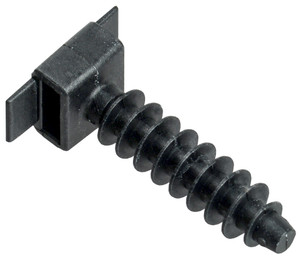 База дюбельная БД 30х10мм под хомут черная(100 шт) (IEK) UHP32-30-10-100-K02